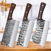 现货手工锻打切菜刀家用厨师专用超快锋利斩切两用刀砍骨刀具套装|ms