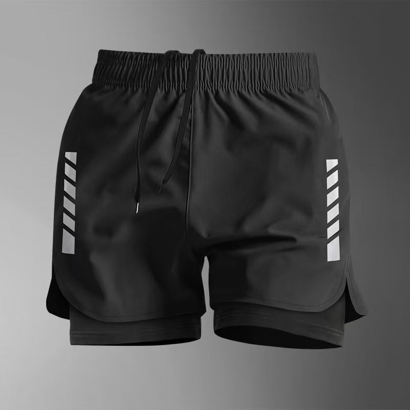Men's Ice Silk Summer Sports Shorts, Quick-Dry, Suitable for Marathon, Track and Field, and Running, Can Hold up to 7inch