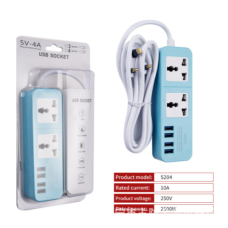 Filipinos coloridos S204 USB SOCKET recarga viajes enchufes de viaje portátiles image 8