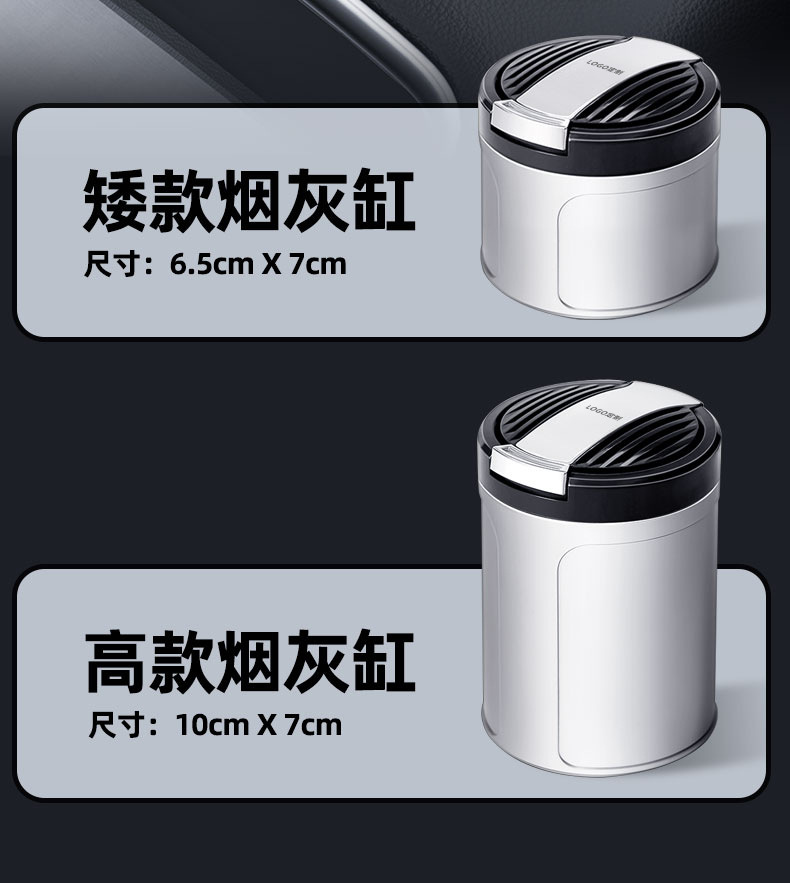 2025 New Car Ashtray, One-Click Opening, Automatic Led Light, a Complete Collection of Classy Car Interior Supplies in the Car