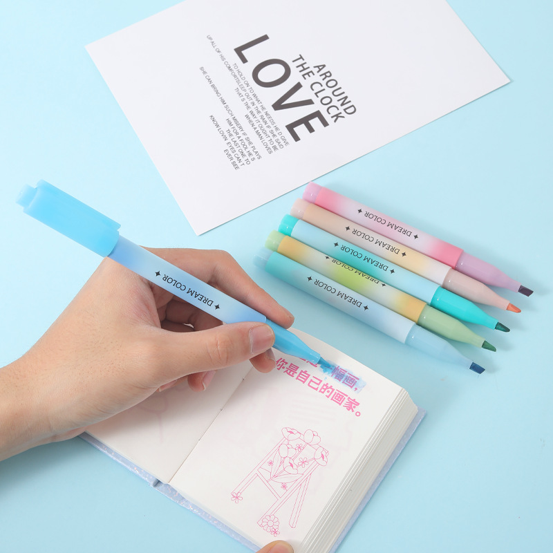 Un marcador de alto valor visual de gran capacidad de color para proteger los ojos, un marcador de puntos clave para estudiantes que hacen cuentas a mano.