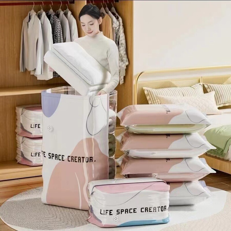 Vacuum Compression Bags for Bedroom Use, for Organizing and Storing Clothes and Quilts, Thickened Vacuum Bags, Sealed and Moisture-Proof