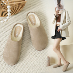 復古勃肯鞋女2024新款厚底包頭半拖懶人一腳蹬涼拖鞋子