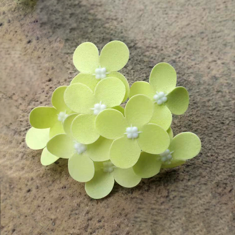 Ramo de flores de jabón de hortensias artificiales pequeñas de estilo coreano de 9 ramas con decoración y adornos en caja de regalo, envío gratis. image 12