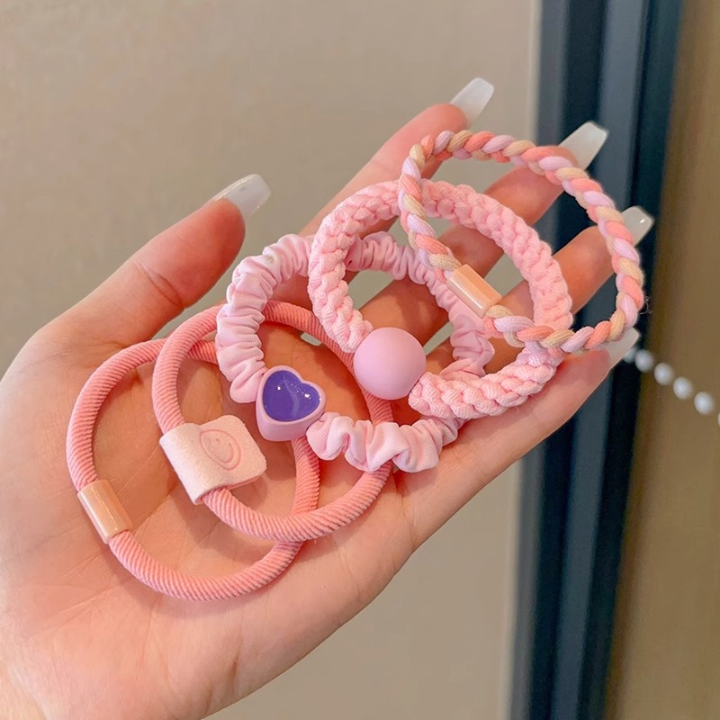 Anillo de cabello de dopamina de oso para niños de mujer correa de cabello de alta sensibilidad no lastimar cabello de cabello de cola de caballo adornos de cabello al por mayor