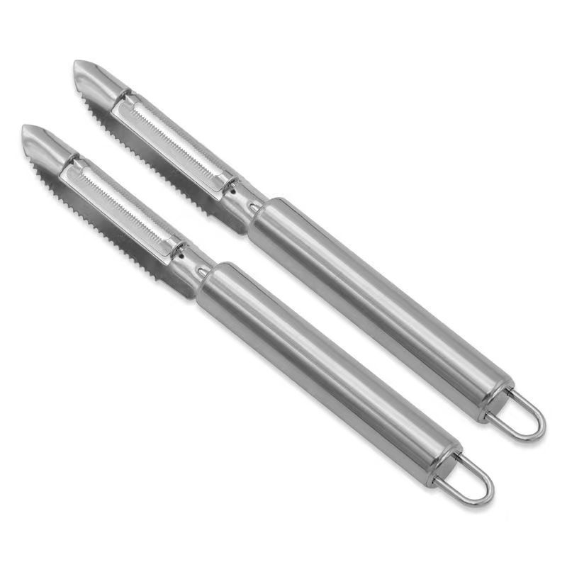 Los fabricantes suministran cepilladora de acero inoxidable, cepillado de escamas de pescado, pelador de frutas, pelador, cepillador de frutas y melón doméstico de cocina