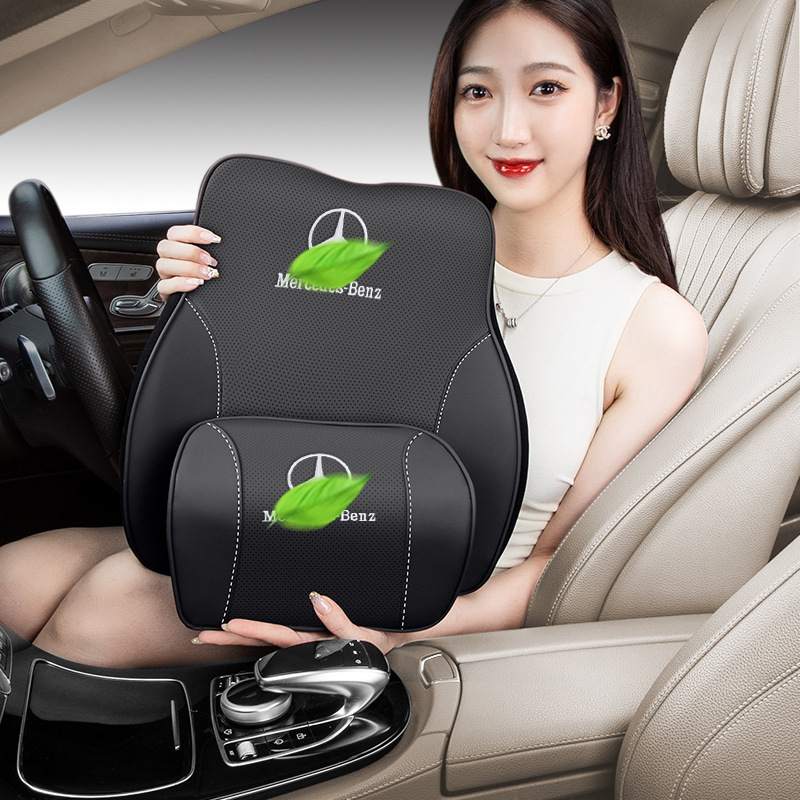 메르세데스-벤츠 E300L GLC200C260L 헤드 레스트 베개 목 요추 자동차 인테리어 액세서리 장식 S 클래스 베개에 적합