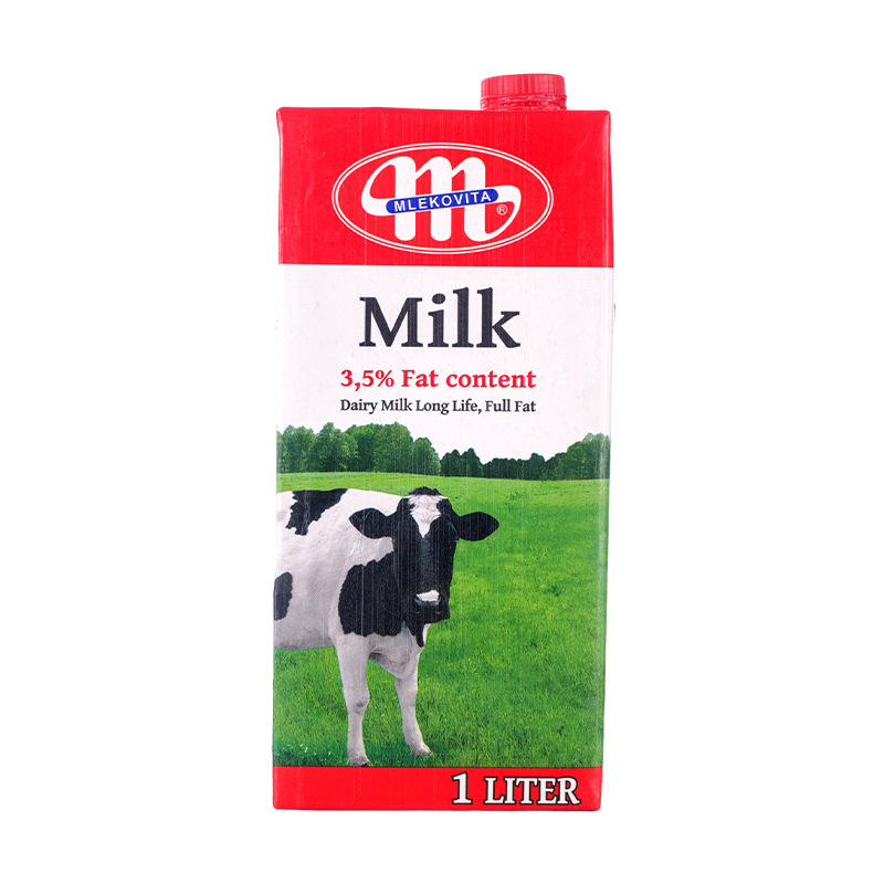 Польша импортированное целое молоко 1 литр * 12 коробок для продажи целое молоко для десертных выпечений