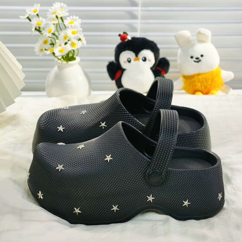 2026 New Niche Design 6cm Closed-Toe Half Slippers for Women, Suitable for Outdoor Wear in Spring and Summer, with Thick Soles and Height-Increasing Features 2026 New Niche Design 6cm Closed-Toe Half Slippers for Women, Suitable for Outdoor Wear in Spring and Summer, with Thick Soles and Height-Increasing Features