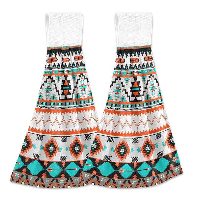 Kitchen Bathroom Toilet Tea Bar Microwave Available Towel Hand Towel Hanging Decoration Absorbent Aztec