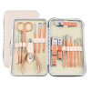 Golden manicure tools set stainless steel contains rose for nails for manicure, cosmetic nail scissors