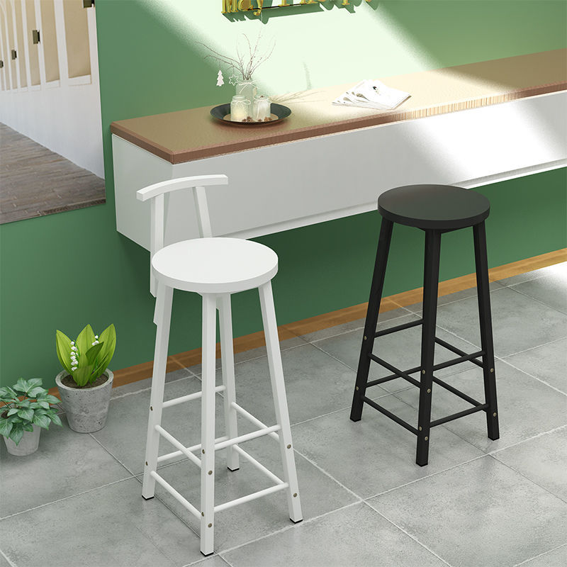 Bar stool stool bar chair bar stool home backrest bar high stool simple front desk high leg table and chair bar stool