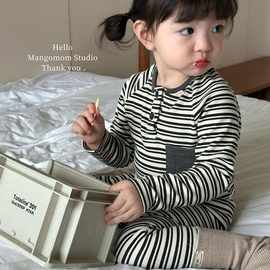 婴儿秋冬保暖家居服2025新款睡衣睡裤宝宝针织秋衣秋裤幼儿两件套