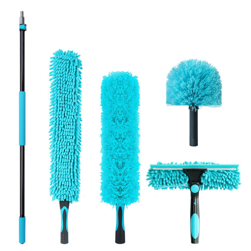 2.4m Dust Duster Cleaning Kit Ceiling Sweep Spider Web Ceiling Fan Cleaning Handy Gadget Sweep Dust Duster Glass