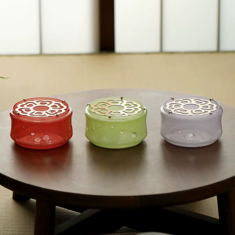 Креативная маленькая чайная плита из жаропрочного боросиликатного стекла, подставка для чая на свече, аксессуары для подогрева чая