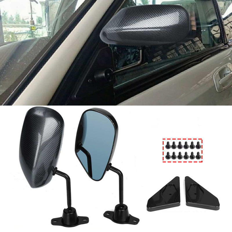 AliExpress Amazon wish for F1 modified car rearview mirror bullet rearview mirror universal carbon pattern rearview mirror