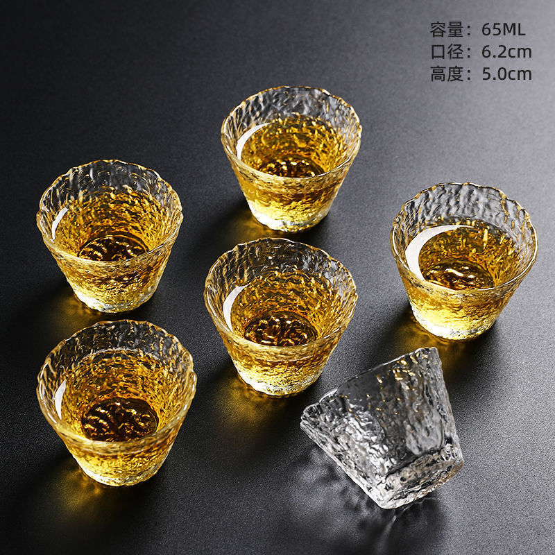 아이슬듀 투명 해머드 와인잔-65ml [6개입]