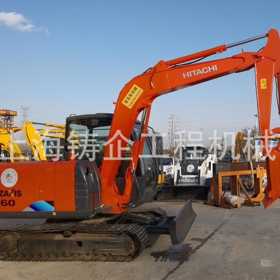 热销九成新日立ZX60小型挖掘机6吨日立挖机履带式挖土机工程机械