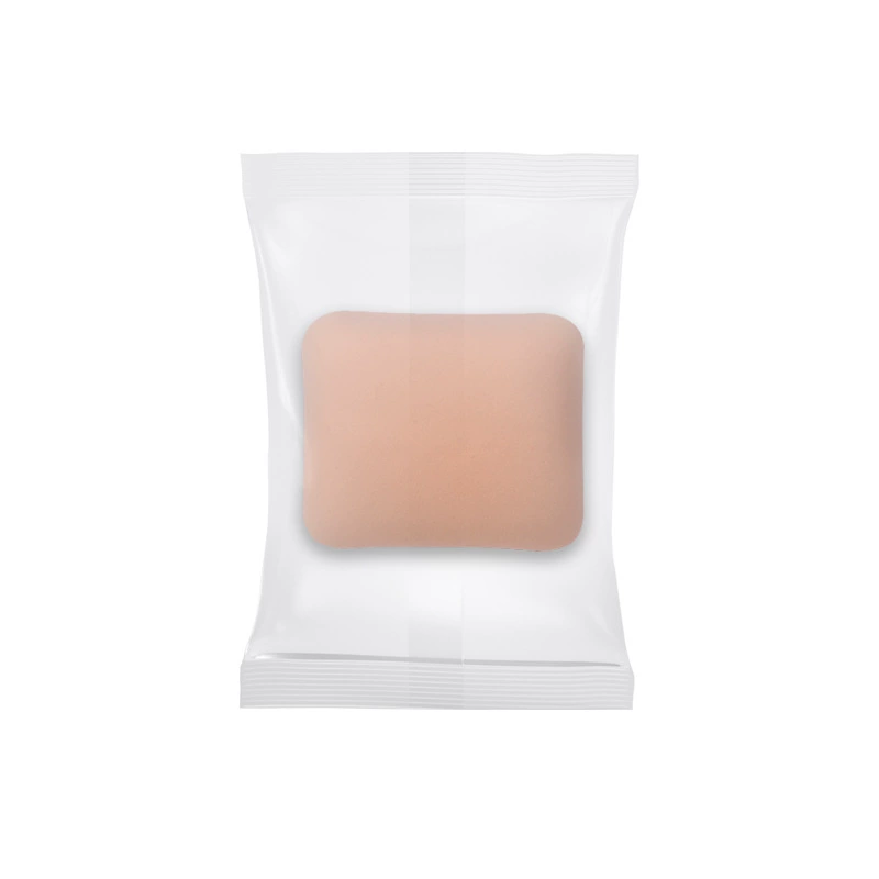 Makeup sponge — triangular cotton sponge, soft elastic for foundation & powder