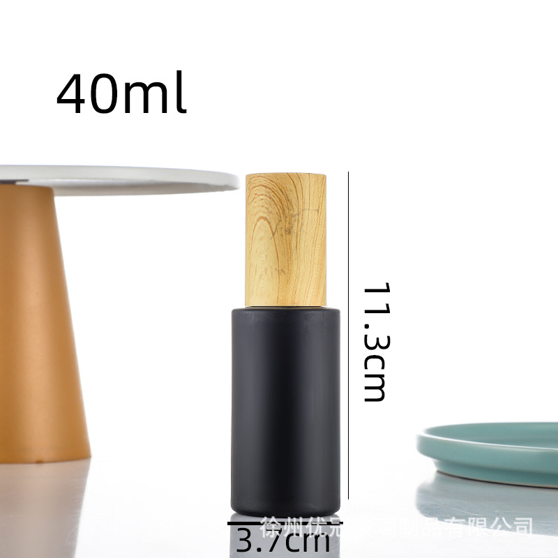 Frasco Pulverizador de Vidrio con Tapa Grano de Madera Reutilizable, Portátil para Cosméticos image 21
