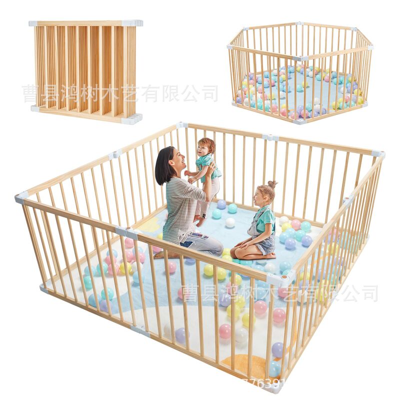 Wooden Baby Playpen Foldable Wooden Children's Playpen Expandable Wooden Children's Playpen Manufacturer Wholesale