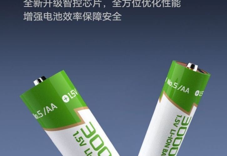 No. 5 No. 7 USB Large-Capacity 1.5V Rechargeable Lithium Battery 3000Mwh High-Efficiency Constant Voltage Source Factory Free Shipping on One Piece