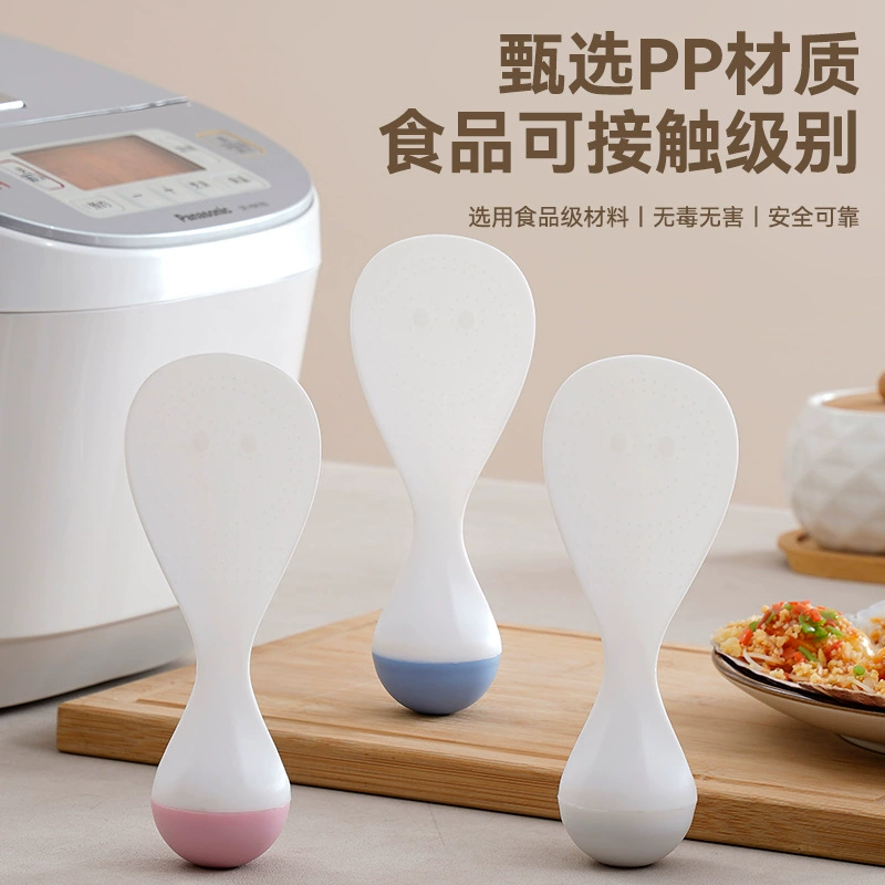 Ложка для риса с антипригарным покрытием Roly-poly может стоять и выдерживать высокие температуры для бытовых кухонных рисоварок для подачи риса и ложек для риса.