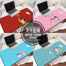 可爱卡通鼠标垫大号办公桌垫橡胶防滑加密锁边软ins风日系简批发