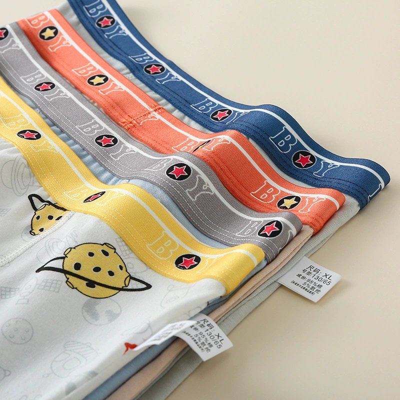 Children's cotton underwear for boys, trousers, shorts, for teenagers