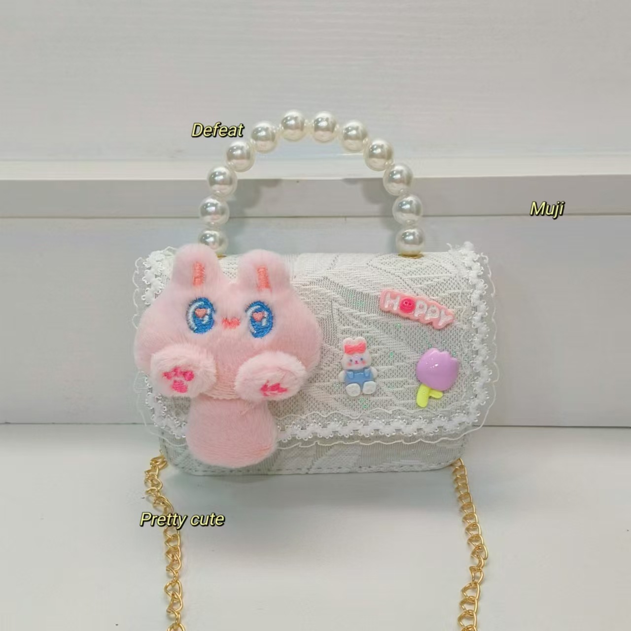 Bolso de perlas bolso de mochila bolso accesorios bolso de gato bolso de niños bolso de cadena bolso cuadrado bolso de Año Nuevo billetera para chicas