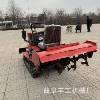 新款自走式履带旋耕机果园开沟回填小型打田机云南大棚履带起垄机