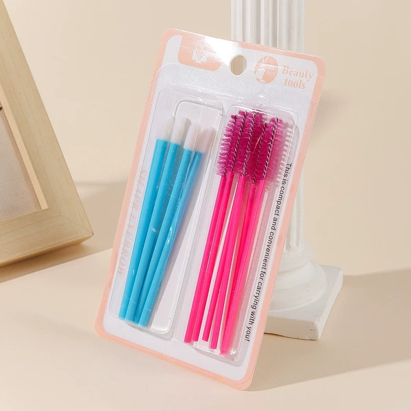 Pure brush + eyelash brush (blue and red style)