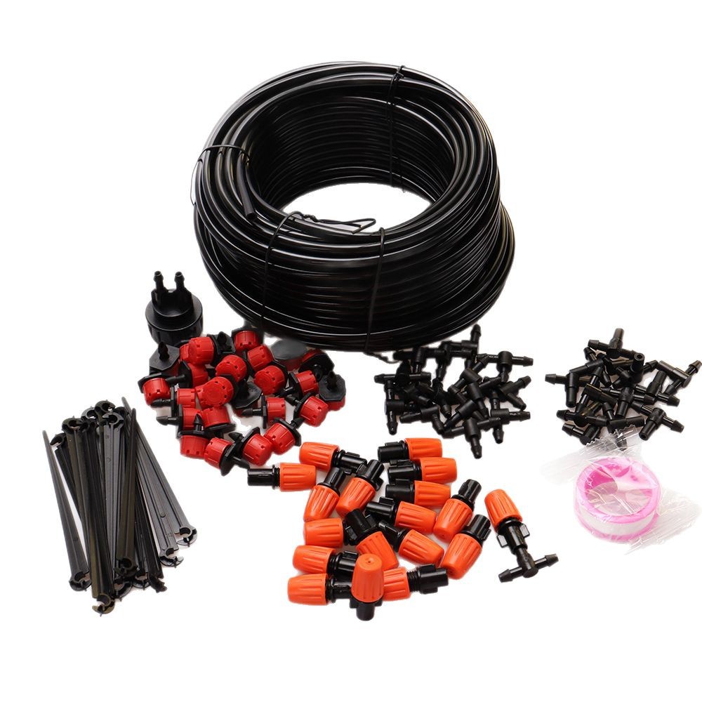 Juego de riego de jardín con boquillas de riego automático, jardín con microaspersores atomizados, juego de riego por goteo, Irrigation