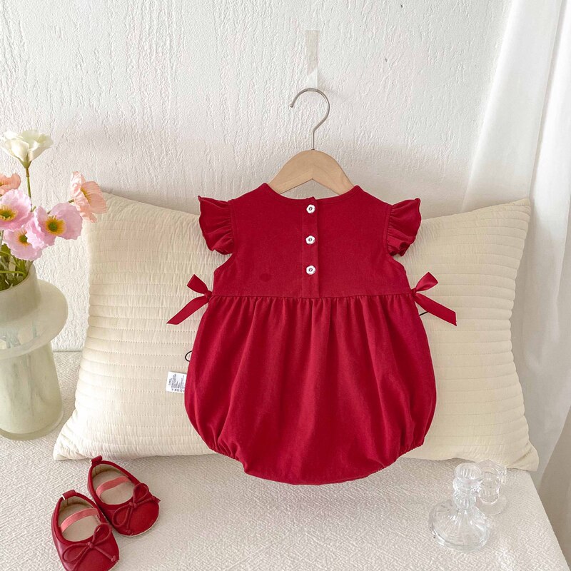 赤ちゃんの夏服の新生児服の女の子のワンピースの満月の服の夏の薄いタイプのお尻の服の純綿のa類|undefined