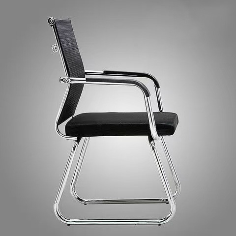 Comfortable Long-Sitting Conference Room Chair, Office Chair, Student Dormitory Bow-Shaped Mesh Mahjong Chair, Computer Chair, Home Backrest Chair