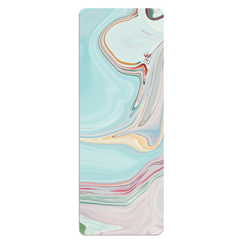 [Same model across borders] Ultra-thin suede printed yoga mat rubber yoga mat foldable 1.5mm thickened 5mm