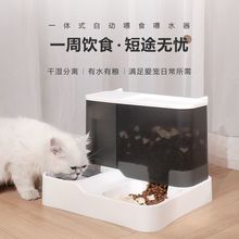 自动喂食器大容量饮水喂食流动水不湿嘴定时喂食器一件包邮跨境