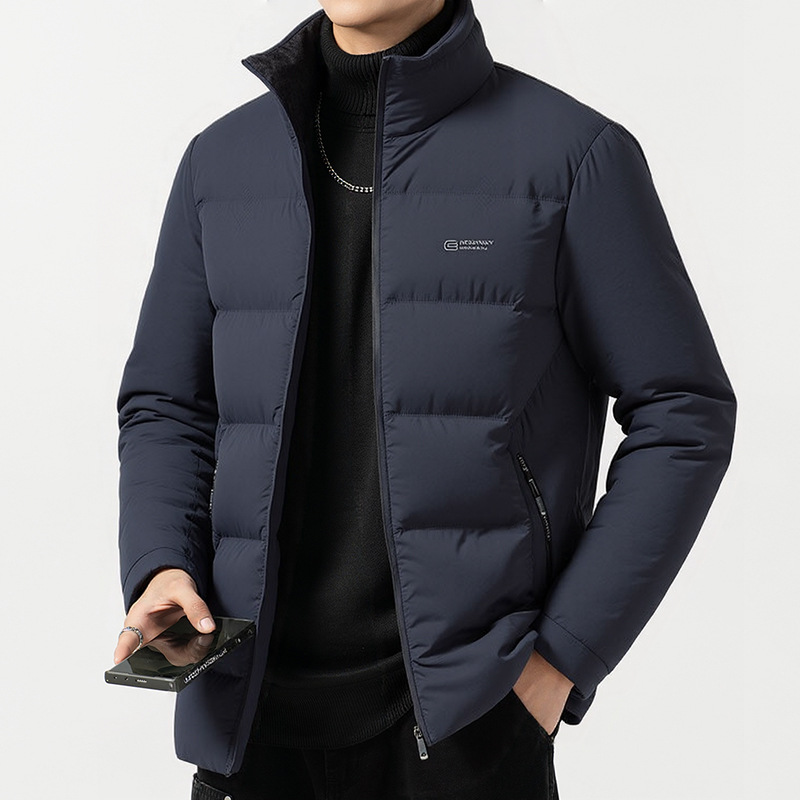 Capa de algodón corta transfronteriza hombre invierno ocio chaqueta de algodón gruesa de mediana edad papá vestido chaqueta de invierno ropa de algodón plumón comercio exterior