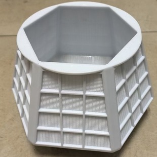 PP Open Open Drum-shaped 80-mesh Diamond Steel Micro-powder Electrochemical Plated Acid and Alkali Corrosion Resistant Hexagonal Mesh Basket Cage Frame Groove