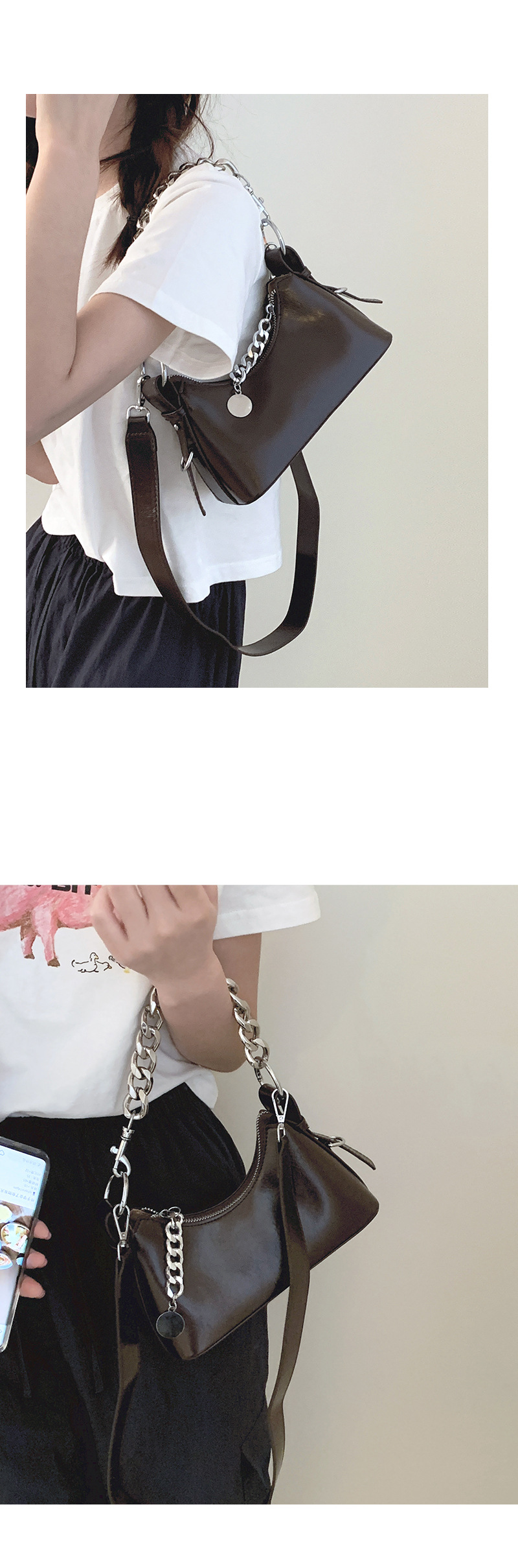 Women's Small Square Chain Crossbody Bag For Women Elegant Style_voghion.com