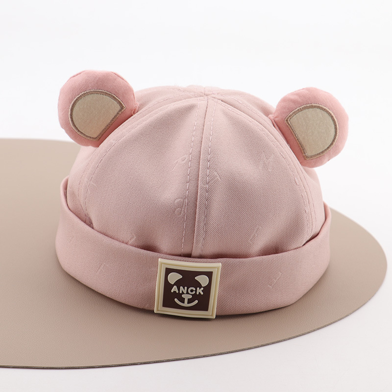 Sombrero para bebés primavera y otoño lindo pequeño niño Sombrero de primavera bebé delgado para salir a respirar gorra de piel de melón para niños