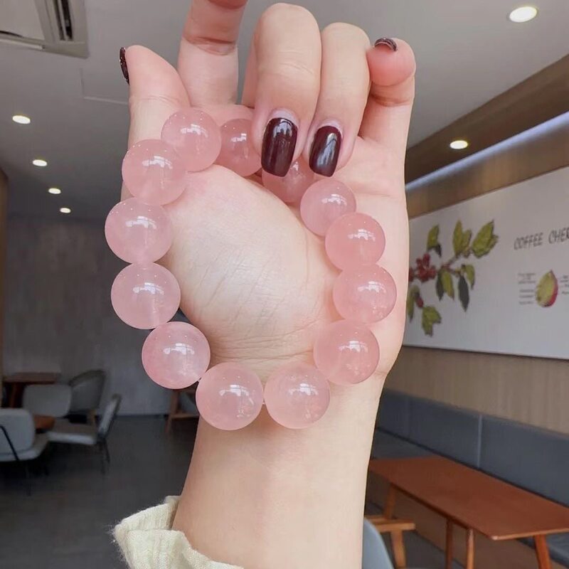 Authentic Certified Pink Crystal Bracelet, Attracts Love, Gift for Best Friend, Versatile Accessory for Valentine's Day