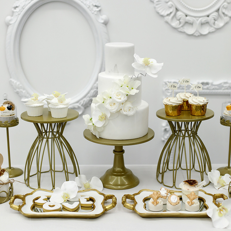 Transfronterizos Amazon temu postre estante de exhibición bandeja de pastel estante de pastel diseño de cumpleaños