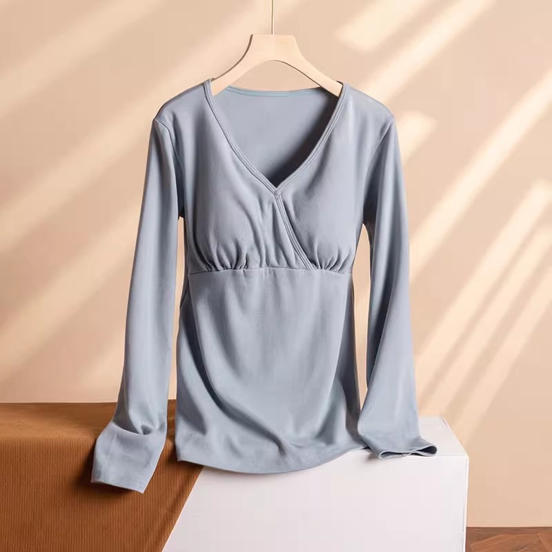 Твердый синий топ