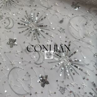 �W����Ƭ����������Ƭͯ�b�Y���������� Embroidered Mesh Fabric