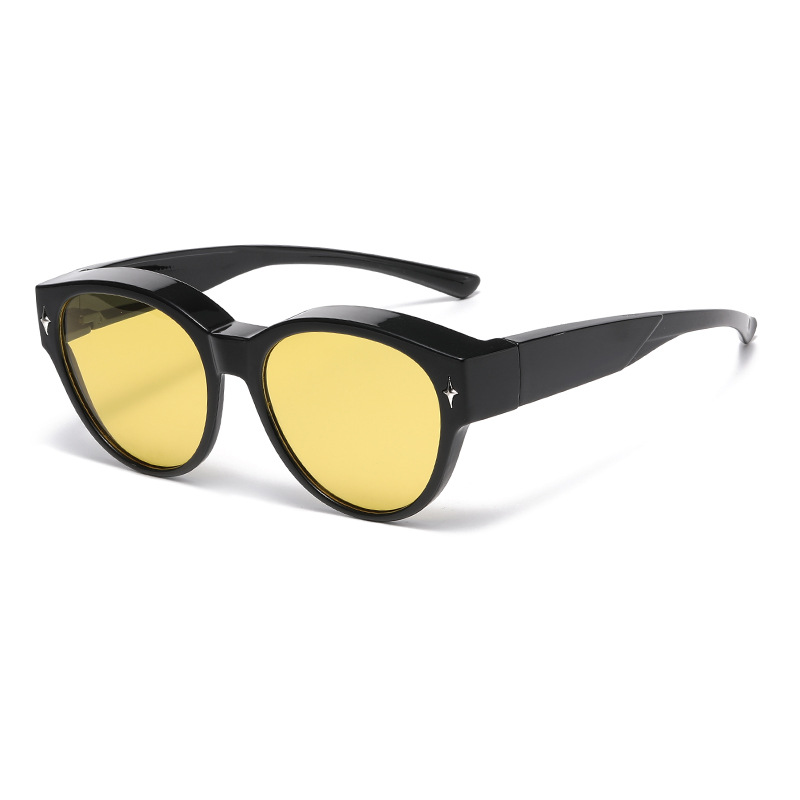 ネットセレブサングラス、1ミラー、2目的、ファッショナブルな近視セット、超軽量抗UVサングラス、運転用特別サングラス