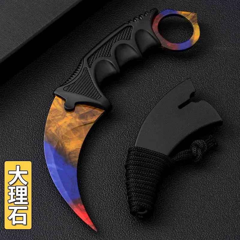 Фабричная оптовая продажа нож-пасть CSGO для тренировки выживания, многофункциональный уличный прямой нож