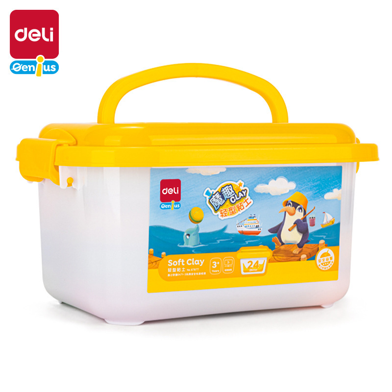 Deli 67877 Ultra-light Clay Plasticine Clay Clay Kidsren's Kindergarten Toys 24 Colors Handmade Light Clay