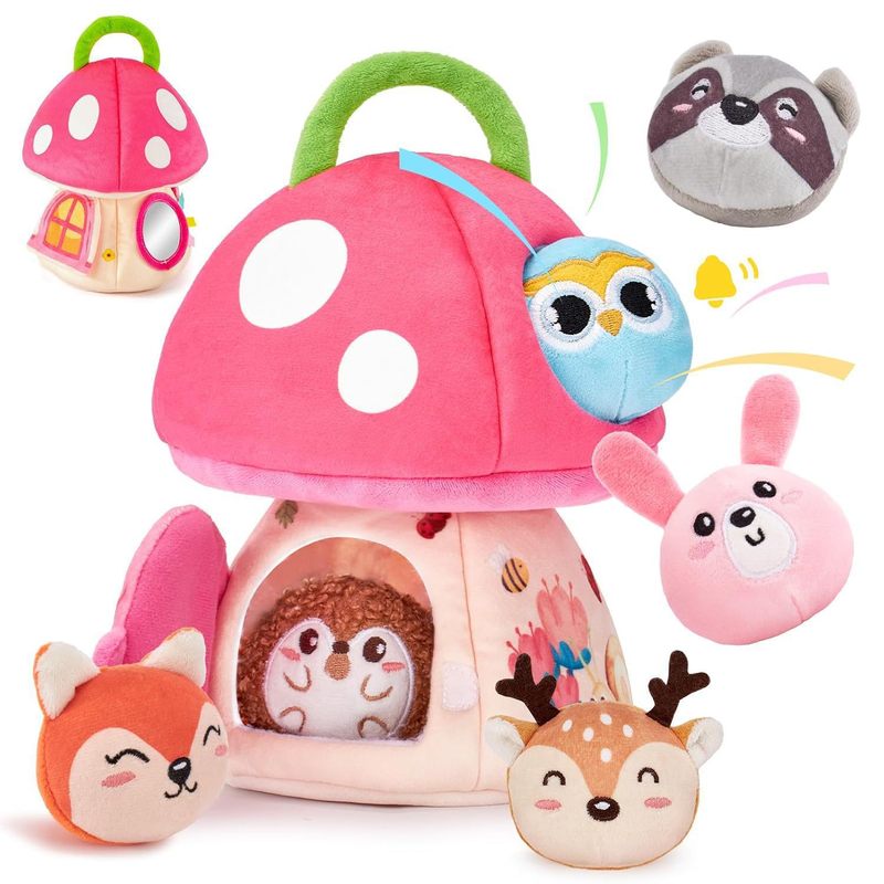 新品迷你农屋毛绒玩具玩偶屋盒小房屋公仔儿童益智|undefined