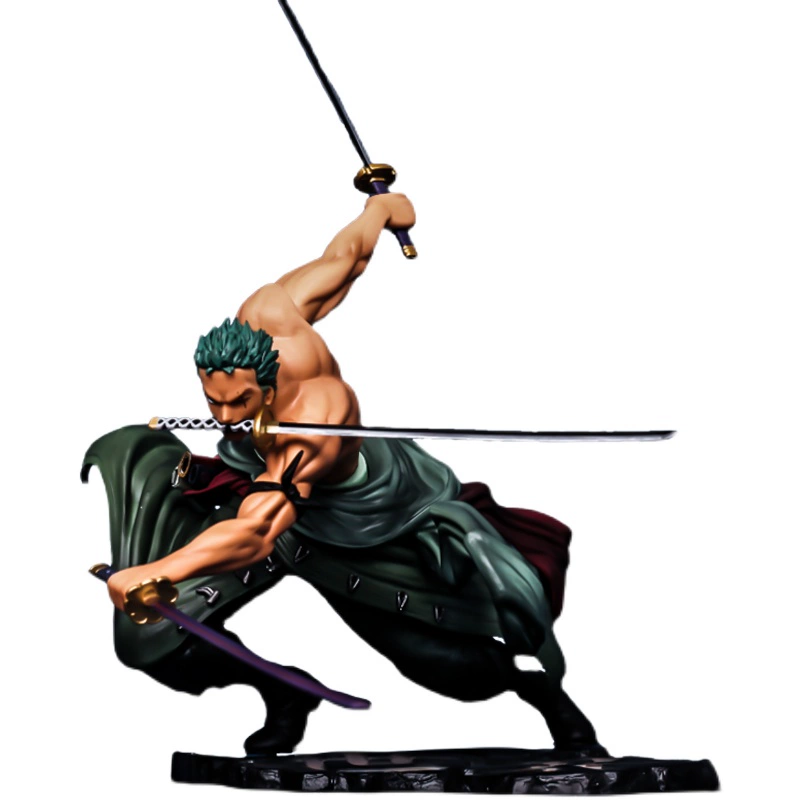 Коллекционная аниме-статуя Один за несколькими персонажами из One Piece, динамичная поза, детальная роспись, класс 9 см